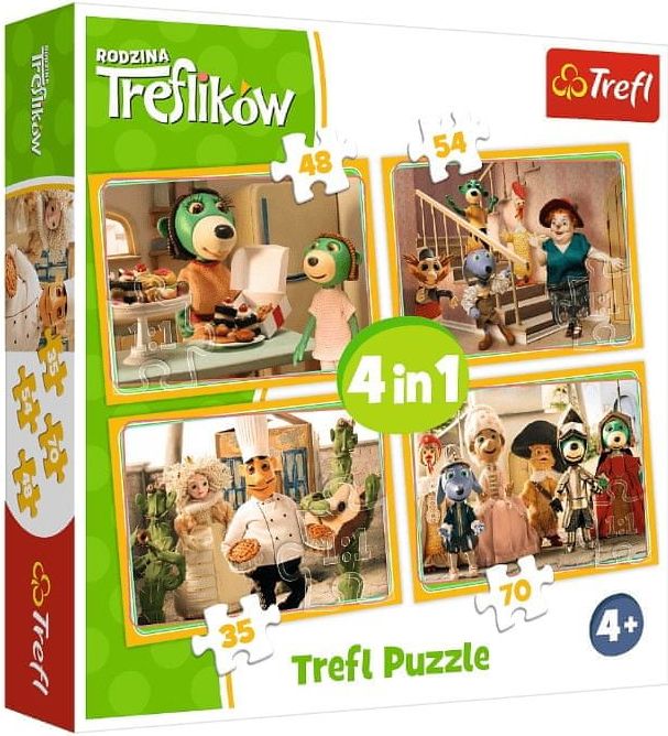 Trefl 4 Puzzles - Treflikow - obrázek 1