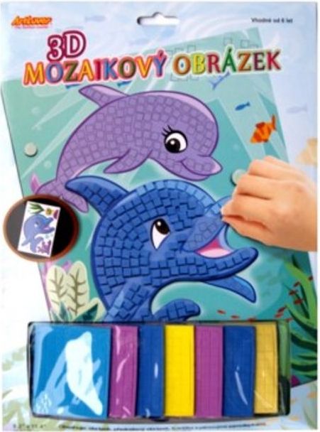 SMT Creatoys Mozaika 3D obrázek 21x29cm 3 druhy na kartě - obrázek 1