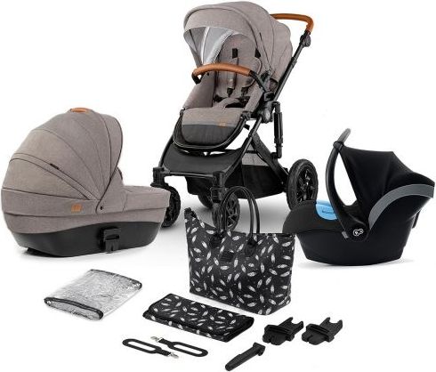 Kombinovaný kočárek 3v1 Kinderkraft Prime Beige 2020 - obrázek 1
