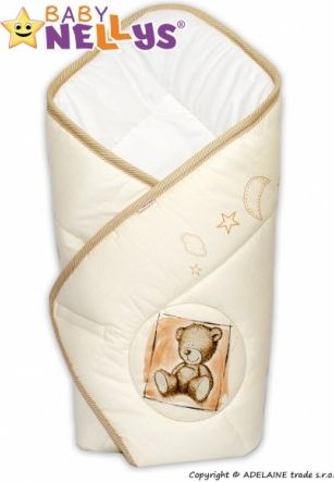 Zavinovačka Baby Nellys Sweet Dreams by Teddy - písková - obrázek 1