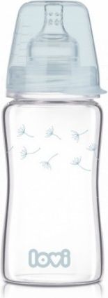 LOVI Skleněná lahvička 250 ml Diamond Glass - BOTANIC - vážka - obrázek 1