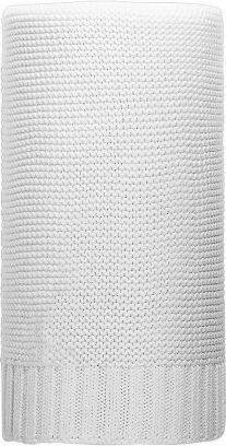 Bambusová pletená deka NEW BABY 100x80 cm bílá, Bílá - obrázek 1