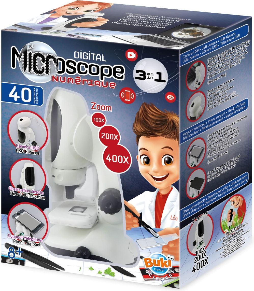 BUKI Digitální mikroskop 3v1 MR700 se 40ti experimenty - obrázek 1