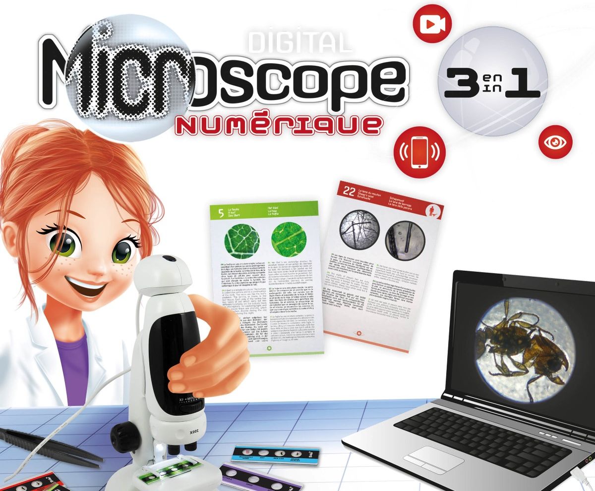 BUKI Digitální mikroskop 3v1 MR700 se 40ti experimenty - obrázek 2