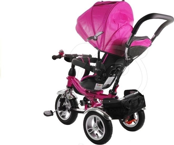 Dětská tříkolka Kinderaft - růžová - obrázek 5