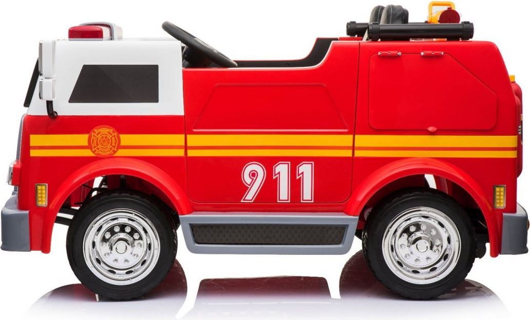 Elektrické autíčko pro 2 děti Hasiči 4x4 s hasicí soupravou - obrázek 4