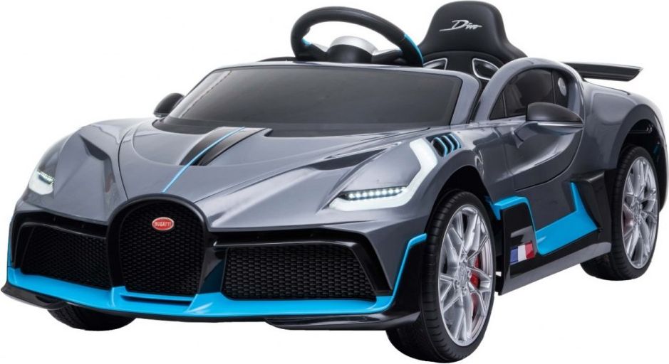 Elektrické auto Bugatti Divo - šedé - obrázek 2
