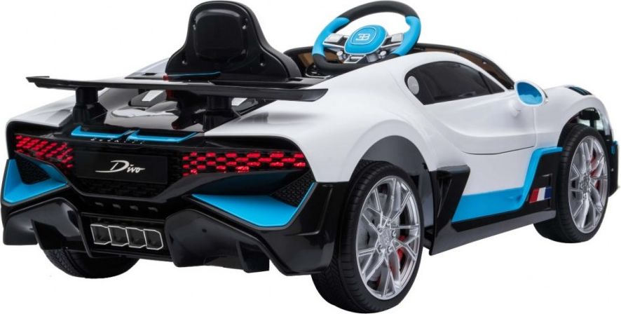 Elektrické auto Bugatti Divo - šedé - obrázek 5