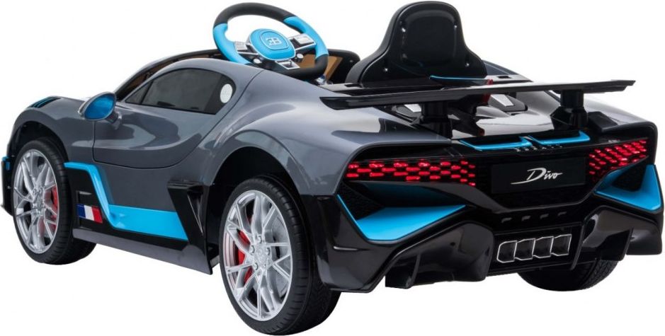 Elektrické auto Bugatti Divo - šedé - obrázek 7