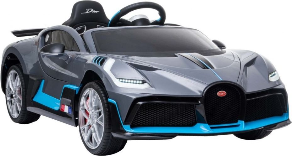 Elektrické auto Bugatti Divo - šedé - obrázek 10