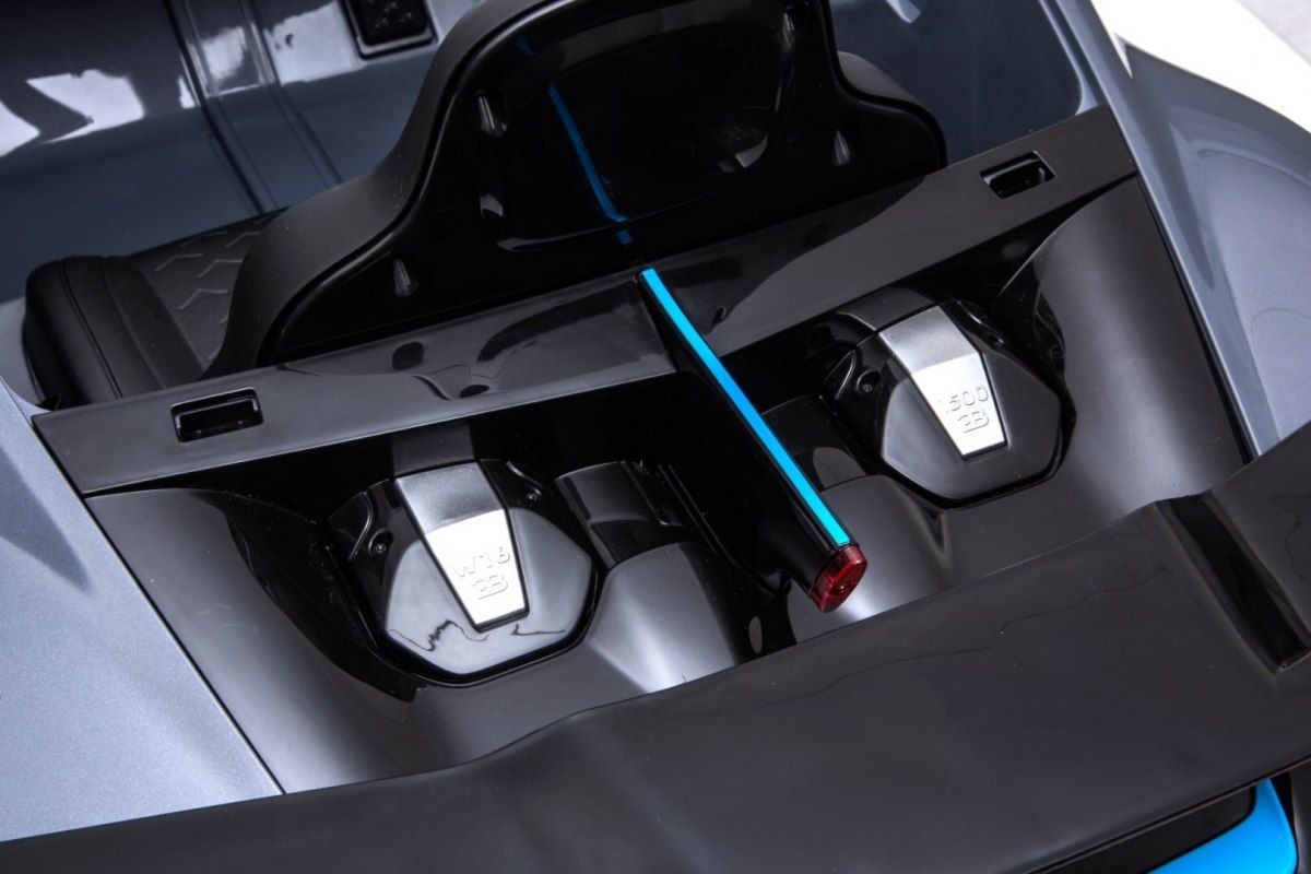 Elektrické auto Bugatti Divo - šedé - obrázek 14