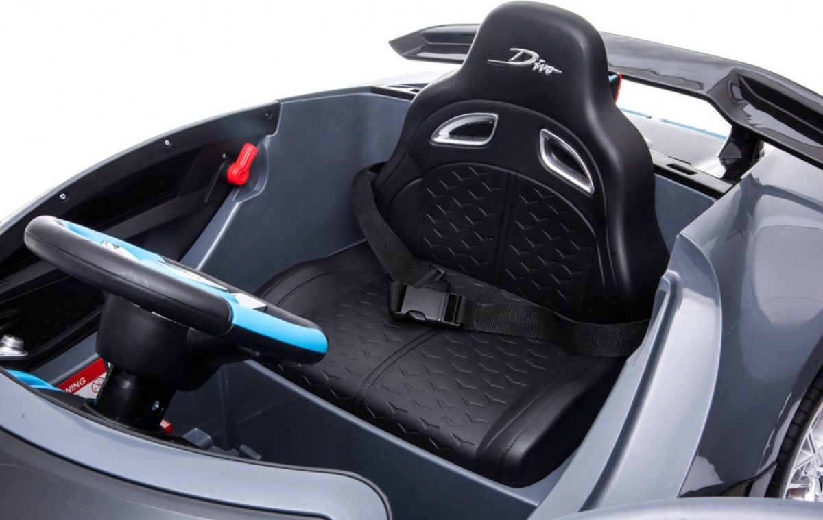 Elektrické auto Bugatti Divo - šedé - obrázek 15