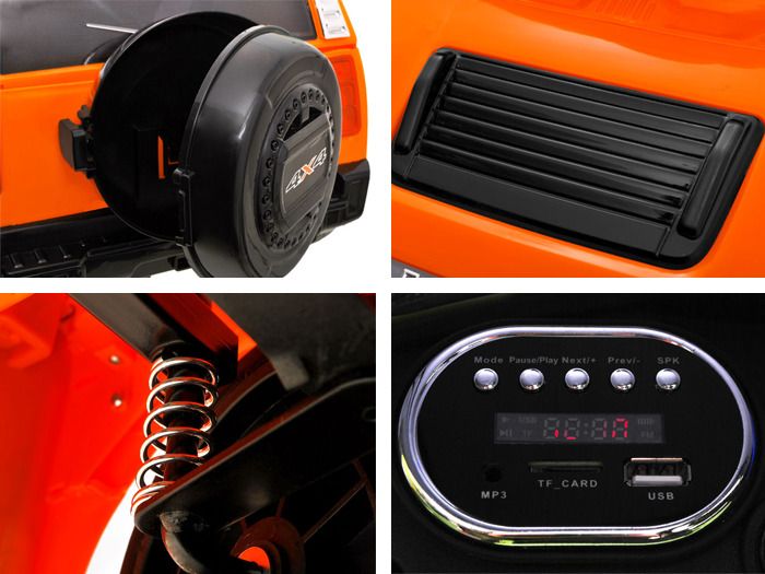 Elektrické autíčko Hummer Velocity, 2.4GHz - bílé - obrázek 7