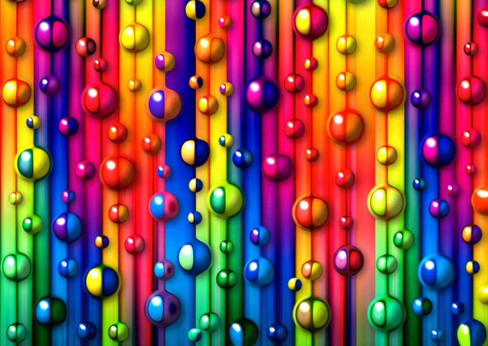 Grafika Puzzle 1000 dílků Multicolored Bubbles - obrázek 1