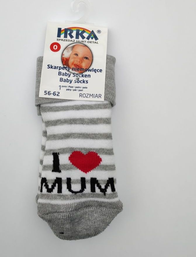 Froté ponožky pruhované velikost 0 Pinokio Deluxe I Love Mum - obrázek 1