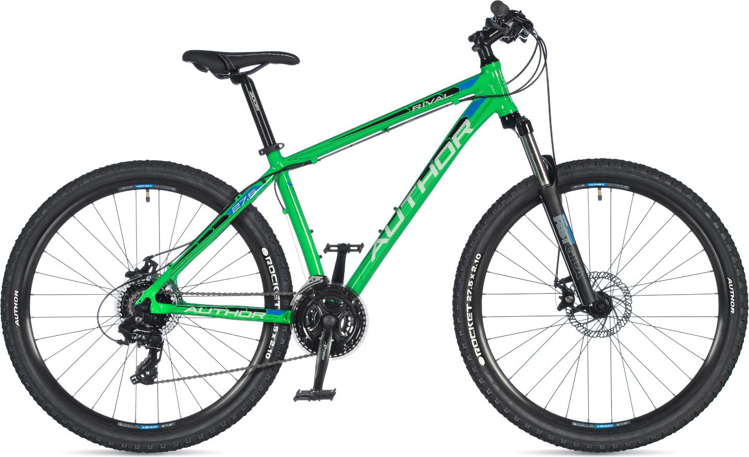 Author Rival 27,5 2020 15" zelená/modrá/černá Mtb XC - obrázek 1