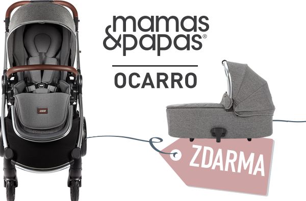 Mamas & Papas Ocarro kočárek Grey Twill + ZDARMA Ocarro korbička Grey Twill - obrázek 1