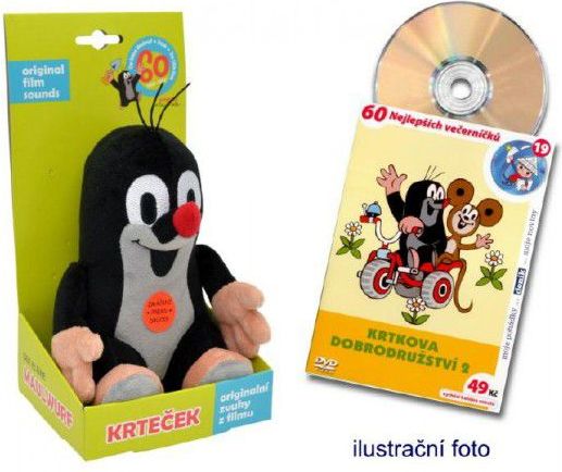 Krtek mluvící 15cm + DVD zdarma - obrázek 1