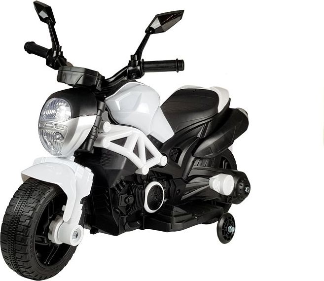 Mamido  Dětská elektrická motorka GTM188 bílá  L-4785 - obrázek 1