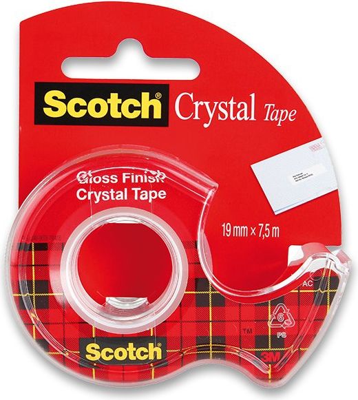 Scotch Samolepicí páska 3M Crystal 19 mm x 7,5 m - obrázek 1