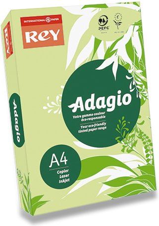Rey Barevný papír Adagio zelený A4, 80 g, 500 listů - obrázek 1