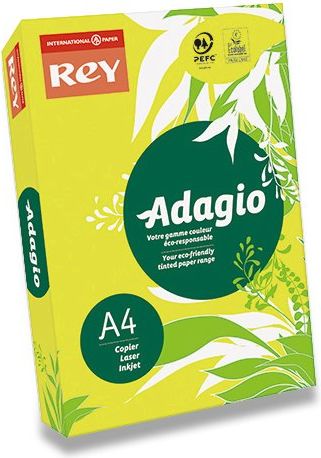 Rey Barevný papír Adagio žlutý A4, 80 g, 500 listů - obrázek 1