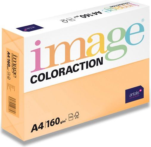 Image Barevný papír Coloraction Meruňková A4, 160 g, 250 listů - obrázek 1