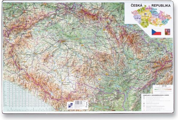 Karton P+P Podložka na stůl - Mapa České republiky 60 x 40 cm - obrázek 1