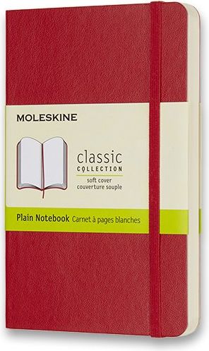 Moleskine Zápisník - měkké desky červený čistý A6, 96 listů - obrázek 1