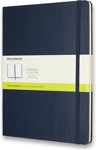 Moleskine Zápisník - tvrdé desky modrý B5, 96 listů čistý - obrázek 1