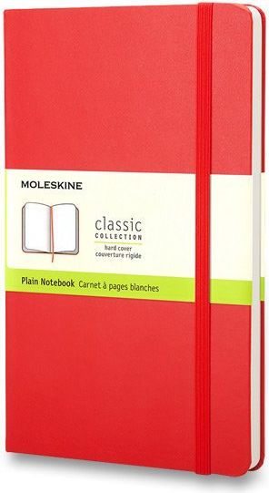 Moleskine Zápisník - tvrdé desky červený A5, 120 listů čistý - obrázek 1