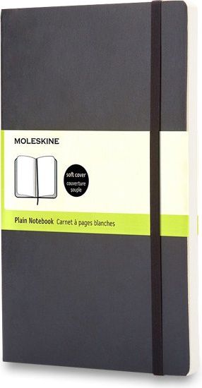 Moleskine Zápisník - měkké desky černý A6, 96 listů čistý - obrázek 1