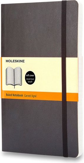 Moleskine Zápisník - měkké desky černý A6, 96 listů  linkovaný - obrázek 1