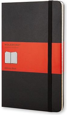 Moleskine Adresář - tvrdé desky L, černý A5, 120 listů  linkovaný - obrázek 1