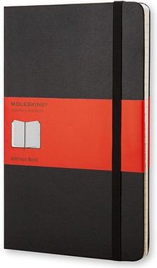 Moleskine Adresář - tvrdé desky L, černý A5, 120 listů linkovaný - obrázek 1