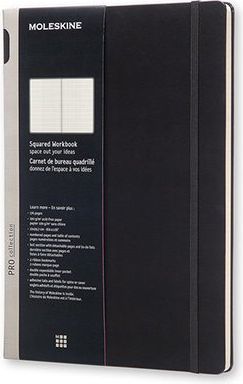 Moleskine Zápisník Workbook - tvrdé desky A4, čtverečkovaný, černý 21 x 29,7 cm, 88 listů - obrázek 1