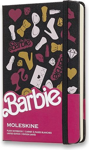 Moleskine Zápisník Barbie - tvrdé desky S, čistý, Doplňky A6, 96 listů - obrázek 1