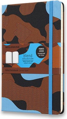 Moleskine Zápisník Nomad Blend - tvrdé desky modrý A5, 120 listů linkovaný - obrázek 1