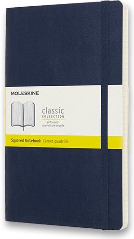 Moleskine Zápisník - měkké desky modrý A5, 96 listů  čtverečkovaný - obrázek 1