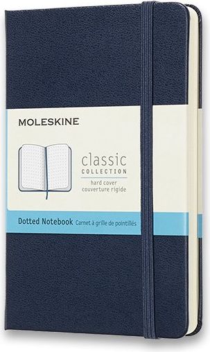 Moleskine Zápisník - tvrdé desky modrý A6, 96 listů  tečkovaný - obrázek 1