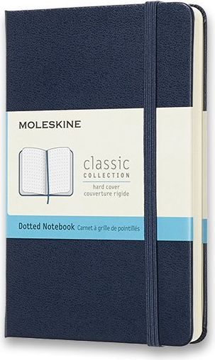 Moleskine Zápisník - tvrdé desky modrý A6, 96 listů tečkovaný - obrázek 1