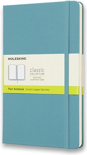 Moleskine Zápisník - tvrdé desky tyrkysový A5, 120 listů čistý - obrázek 1