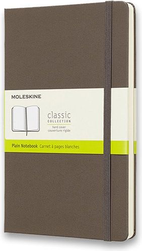Moleskine Zápisník - tvrdé desky khaki A5, 120 listů  čistý - obrázek 1