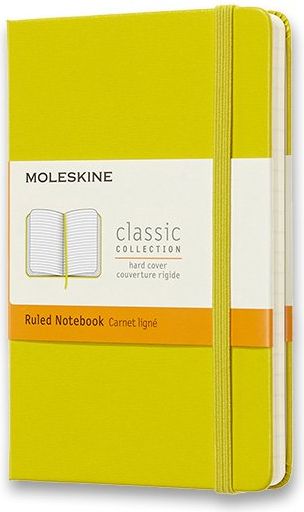 Moleskine Zápisník - tvrdé desky žlutozelený A6, 96 listů  linkovaný - obrázek 1