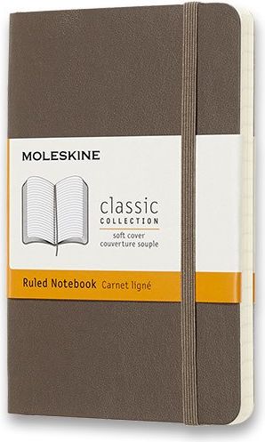 Moleskine Zápisník - měkké desky khaki A6, 96 listů linkovaný - obrázek 1