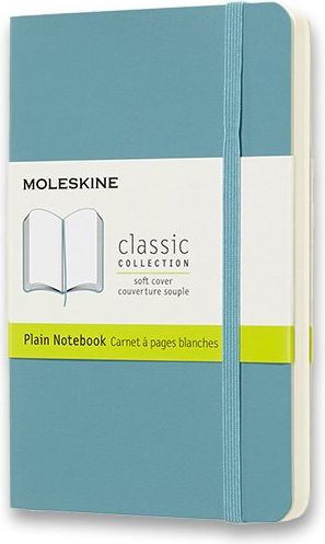 Moleskine Zápisník - měkké desky tyrkysový A6, 96 listů čistý - obrázek 1