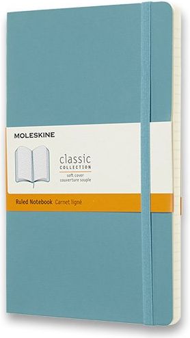 Moleskine Zápisník - měkké desky tyrkysový A5, 120 listů linkovaný - obrázek 1