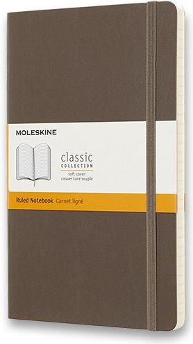 Moleskine Zápisník - měkké desky khaki A5, 120 listů linkovaný - obrázek 1