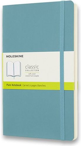 Moleskine Zápisník - měkké desky tyrkysový A5, 120 listů  čistý - obrázek 1
