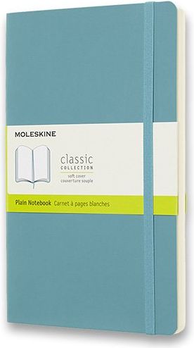 Moleskine Zápisník - měkké desky tyrkysový A5, 120 listů čistý - obrázek 1